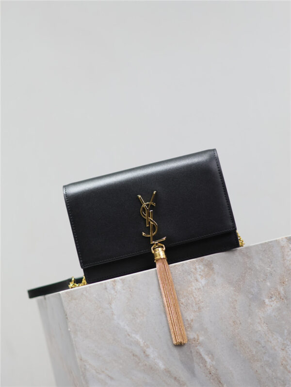 YSL Kate Tassel Bag with Gold Buckle - Image 4