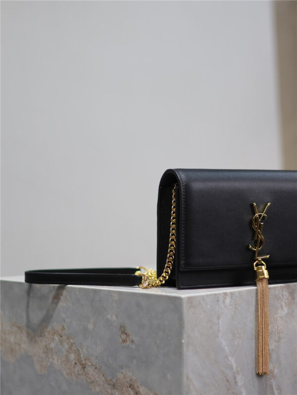 YSL Kate Tassel Bag with Gold Buckle - Image 5