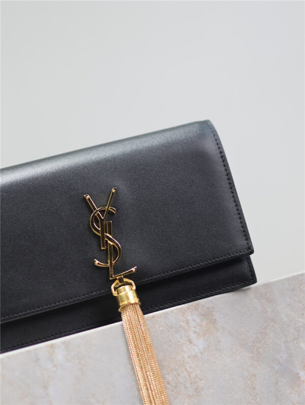 YSL Kate Tassel Bag with Gold Buckle - Image 6