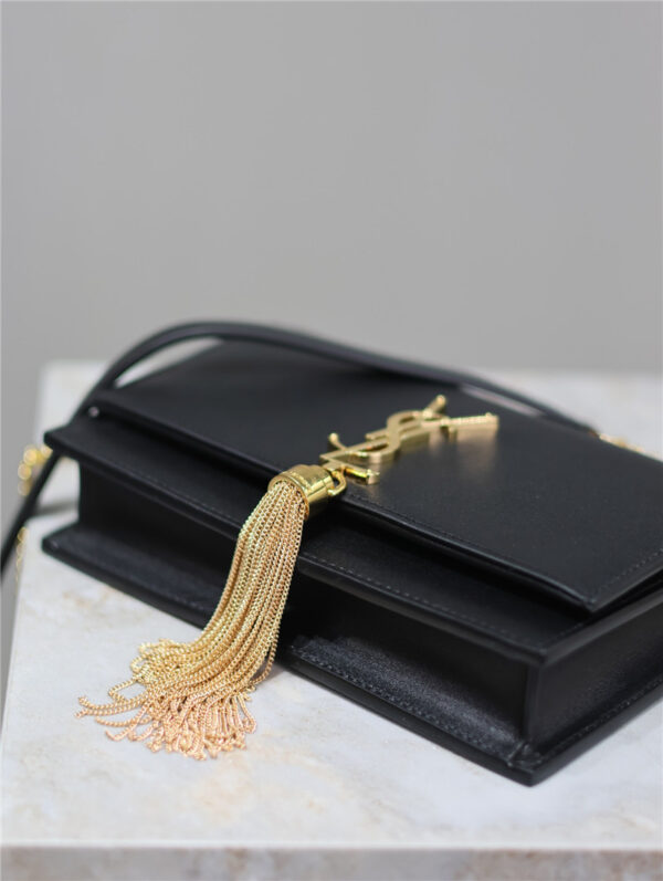 YSL Kate Tassel Bag with Gold Buckle - Image 7