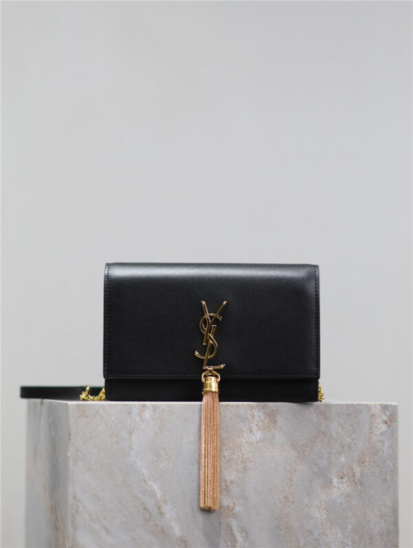 YSL Kate Tassel Bag with Gold Buckle - Image 8