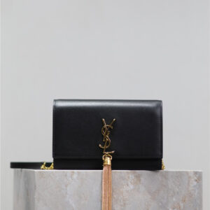 YSL Kate Tassel Bag with Gold Buckle
