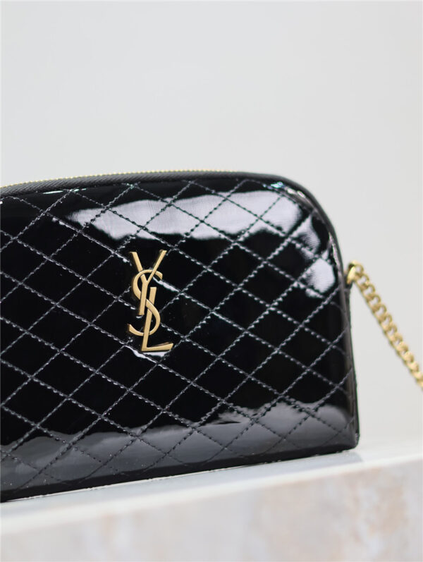 Saint Laurent Patent Leather Gaby Zipped Pouch - Image 3