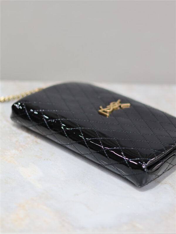 Saint Laurent Patent Leather Gaby Zipped Pouch - Image 7