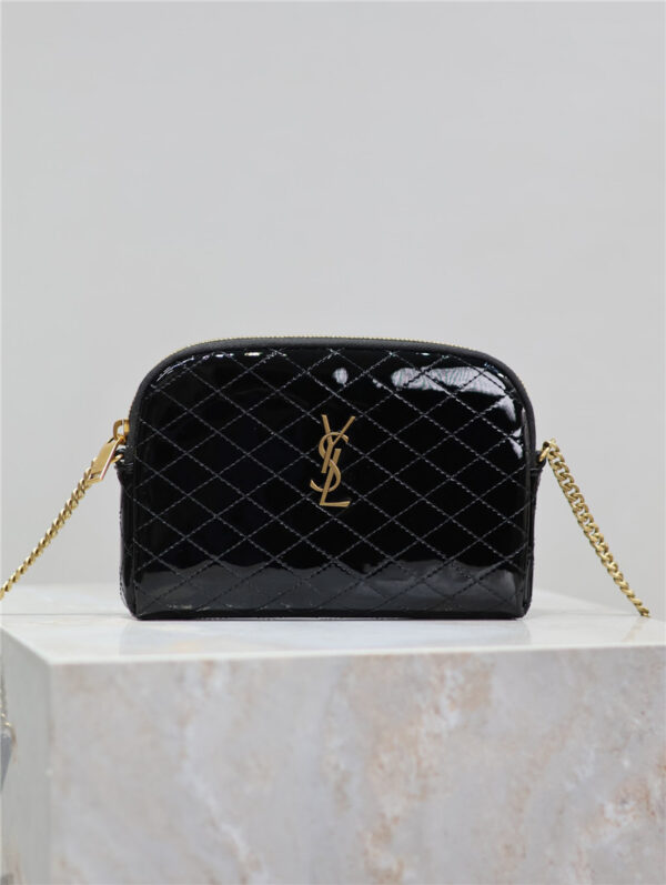 Saint Laurent Patent Leather Gaby Zipped Pouch - Image 8