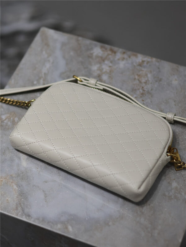 Saint Laurent Gaby Zipped Pouch in White - Image 2