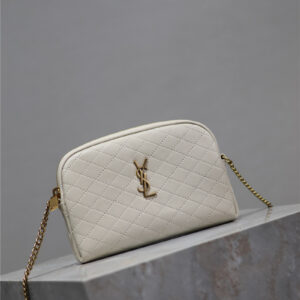 Saint Laurent Gaby Zipped Pouch in White