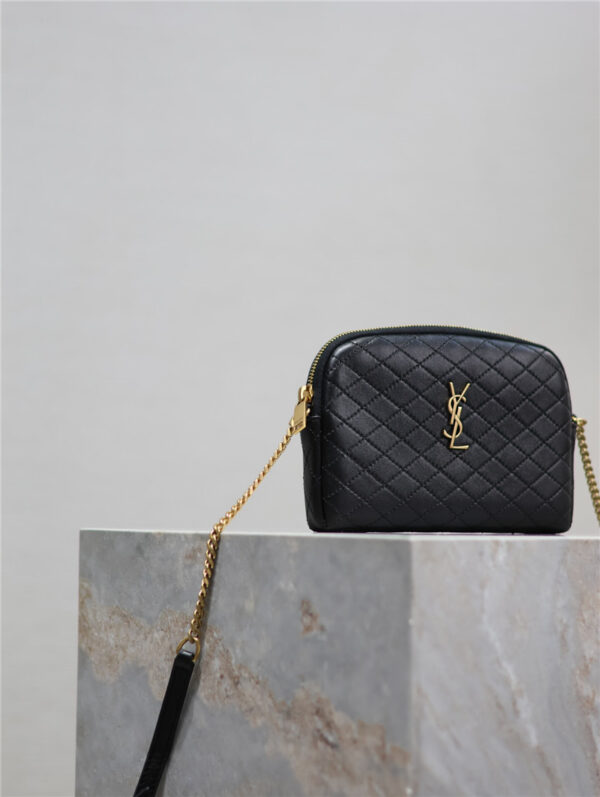 Saint Laurent Gaby Zipped Pouch in Black - Image 2