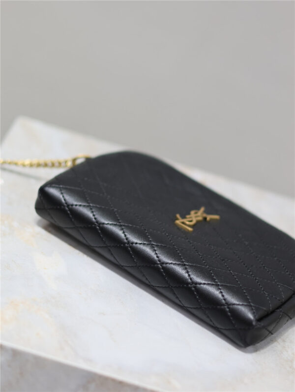 Saint Laurent Gaby Zipped Pouch in Black - Image 5