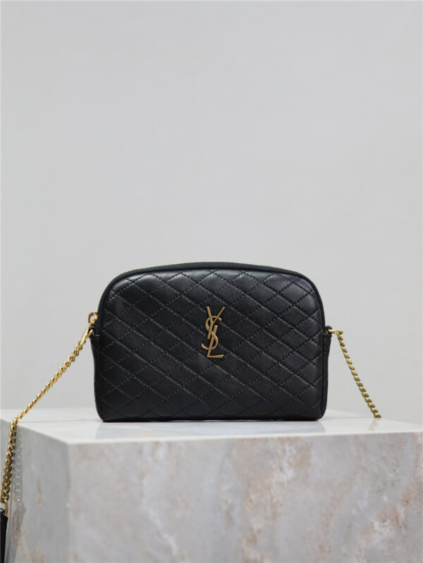 Saint Laurent Gaby Zipped Pouch in Black - Image 7