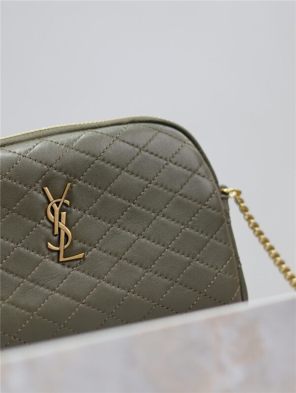 Saint Laurent Gaby Zipped Pouch in Green - Image 2