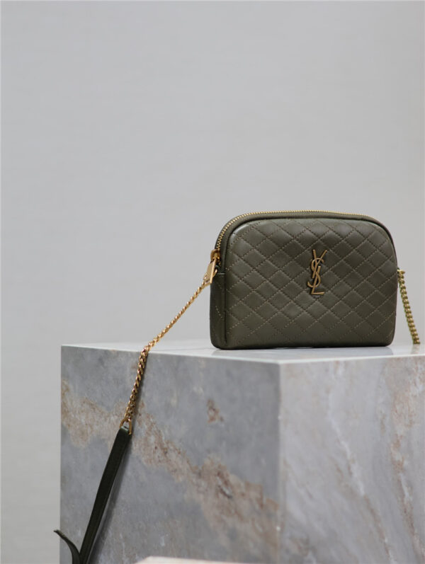 Saint Laurent Gaby Zipped Pouch in Green - Image 6