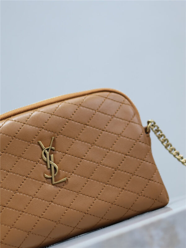 Saint Laurent Gaby Zipped Pouch in Brown - Image 3