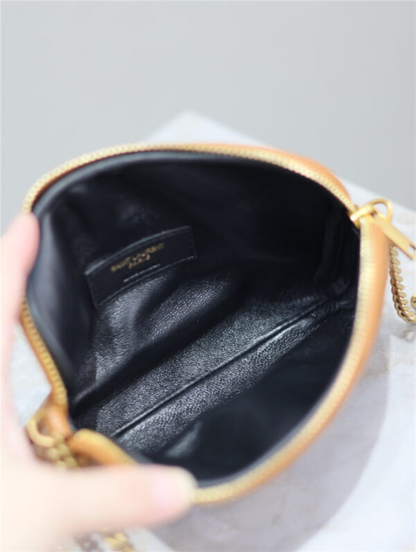 Saint Laurent Gaby Zipped Pouch in Brown - Image 4