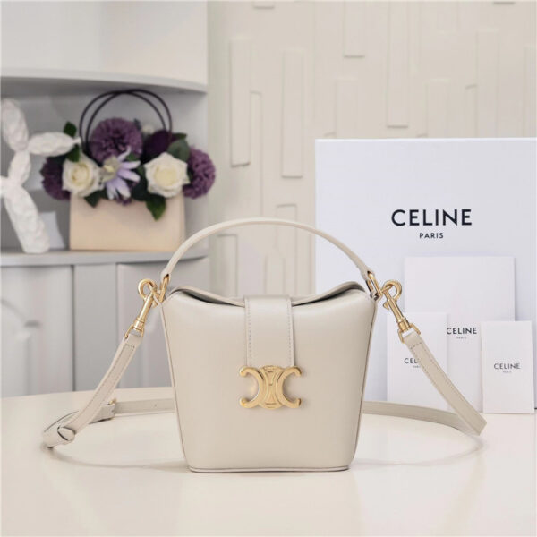 Celine Mini Bucket Bag in Beige