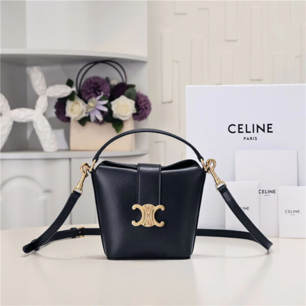 Celine Mini Bucket Bag in Black
