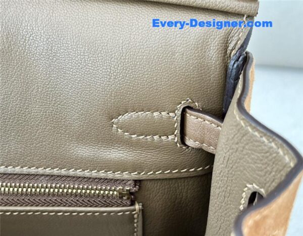 hermes birkin 25 suede bag - Image 3