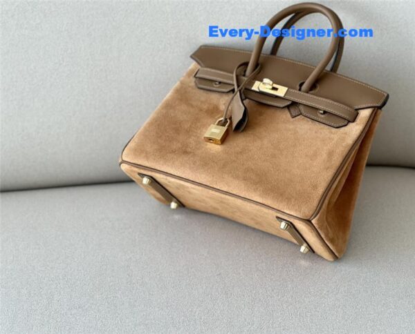 hermes birkin 25 suede bag - Image 4