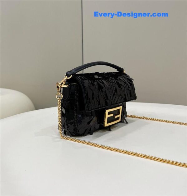fendi sequins mini baguette bag - Image 8
