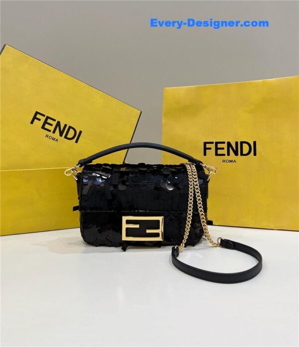 fendi sequins mini baguette bag - Image 9