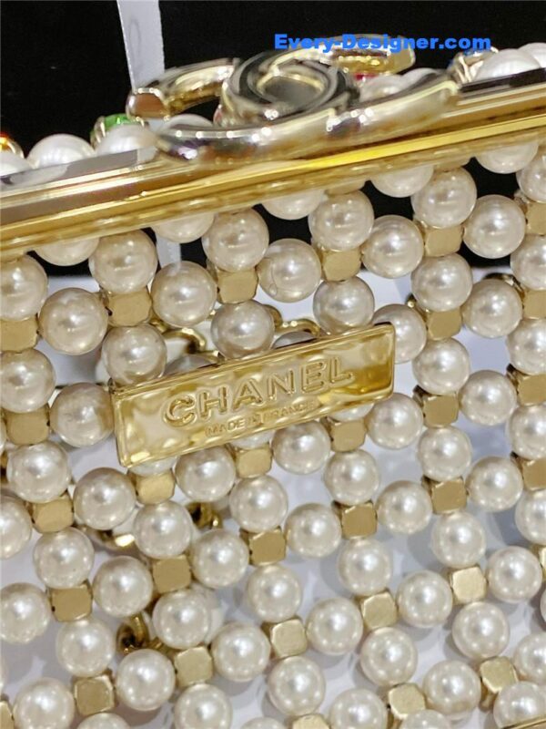 CC glass pearl gem evening bag - Image 2