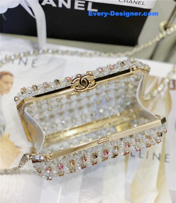 CC glass pearl gem evening bag - Image 2