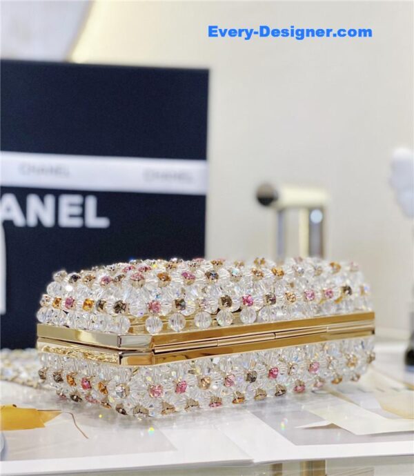 CC glass pearl gem evening bag - Image 5