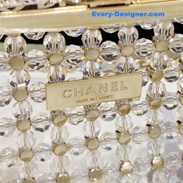 CC glass pearl gem evening bag - Image 6