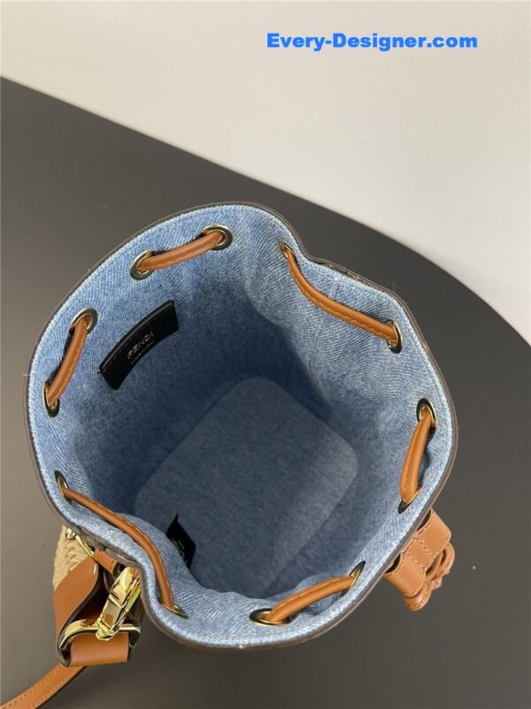 fendi denim bucket bag - Image 3