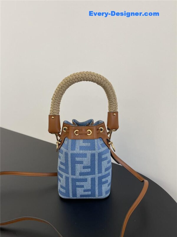 fendi denim bucket bag - Image 5