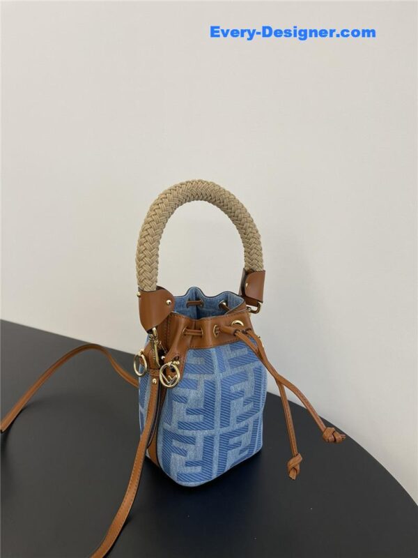 fendi denim bucket bag - Image 6