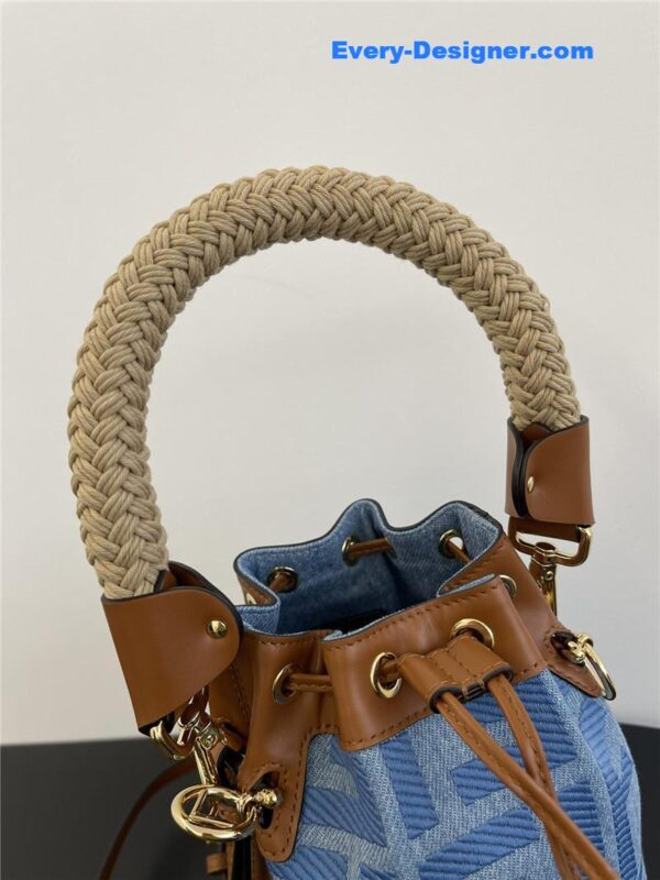 fendi denim bucket bag - Image 7