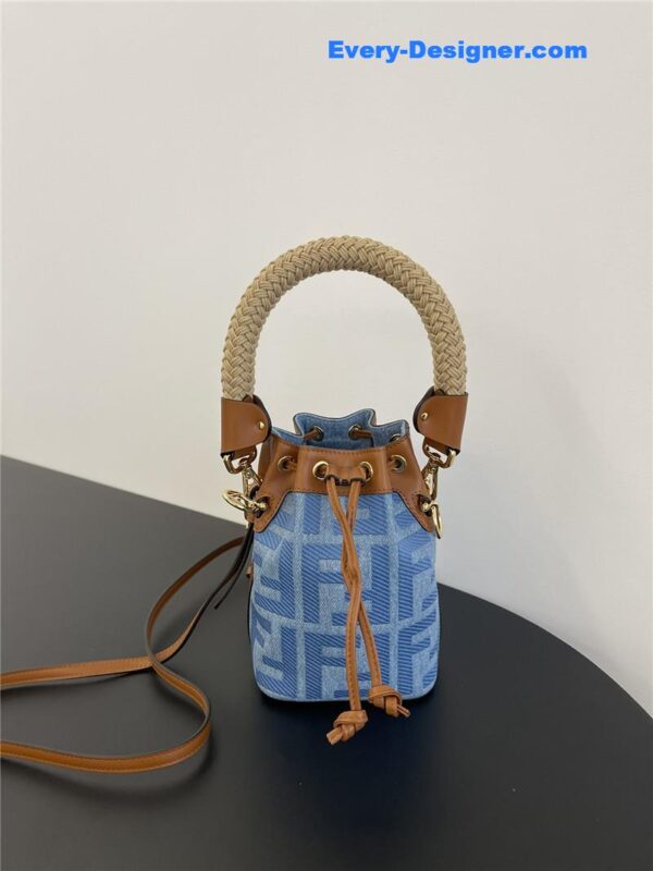 fendi denim bucket bag - Image 8