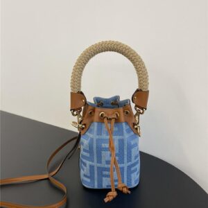fendi denim bucket bag
