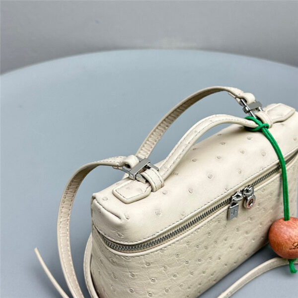 loro piana extra pocket ostrich leather pouch - Image 4