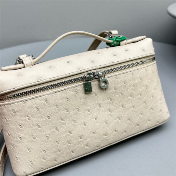 loro piana extra pocket ostrich leather pouch - Image 5