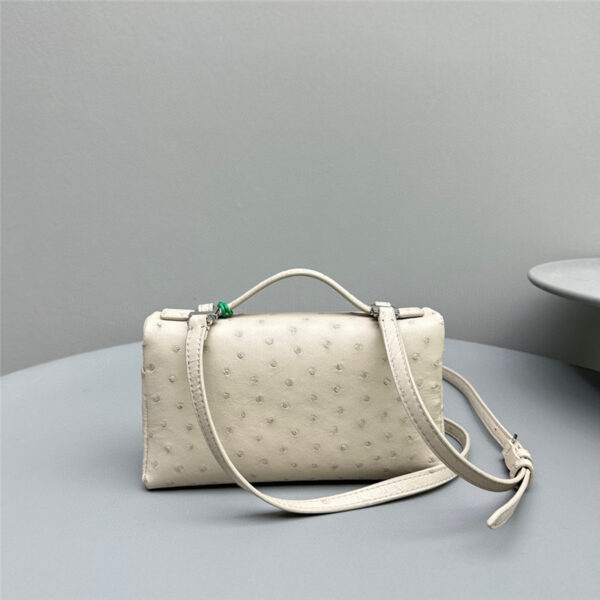 loro piana extra pocket ostrich leather pouch - Image 6