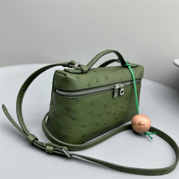 loro piana extra pocket ostrich leather pouch - Image 5