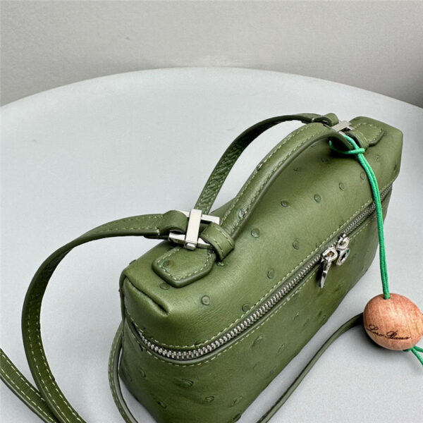 loro piana extra pocket ostrich leather pouch - Image 6