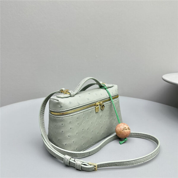loro piana extra pocket ostrich leather pouch - Image 3