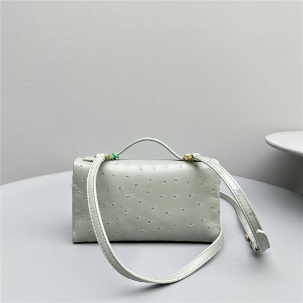 loro piana extra pocket ostrich leather pouch - Image 4