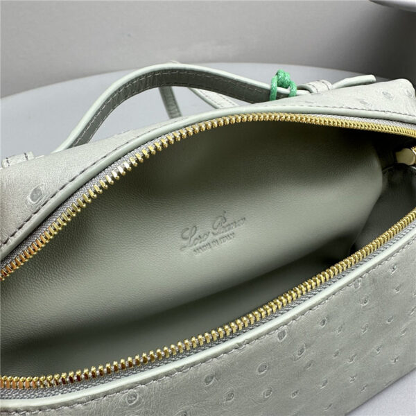 loro piana extra pocket ostrich leather pouch - Image 8