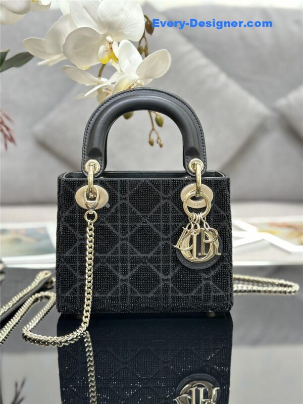 lady dior triple embroidered beads tube bag - Image 6