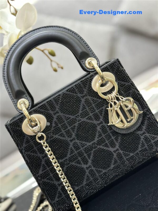 lady dior triple embroidered beads tube bag - Image 7