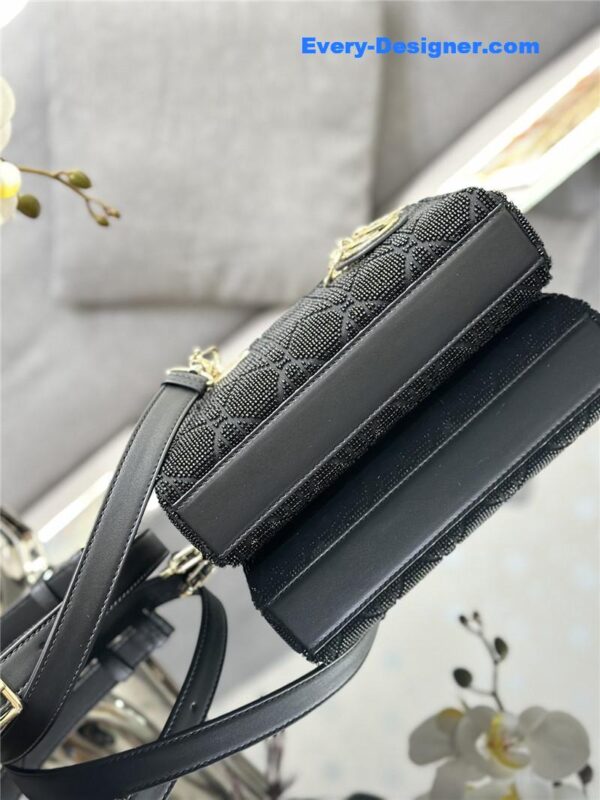 lady Dior triple embroidered beads tube bag - Image 3