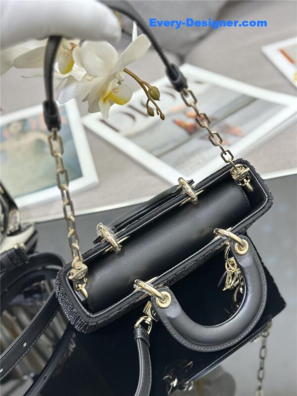lady Dior triple embroidered beads tube bag - Image 4
