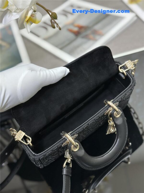 lady Dior triple embroidered beads tube bag - Image 5