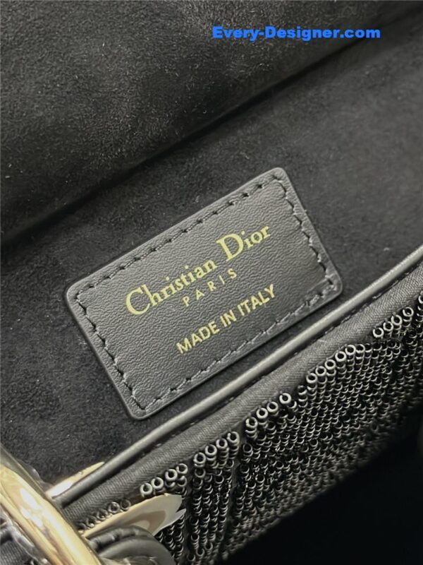 lady Dior triple embroidered beads tube bag - Image 7
