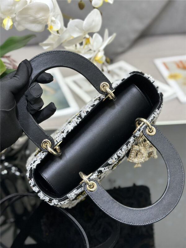 Lady Dior limited edition embroidered bead bag - Image 8