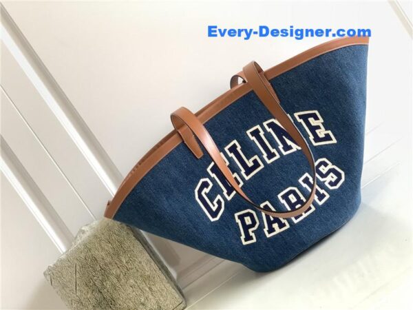 celine blue denim canvas couffin bag - Image 2